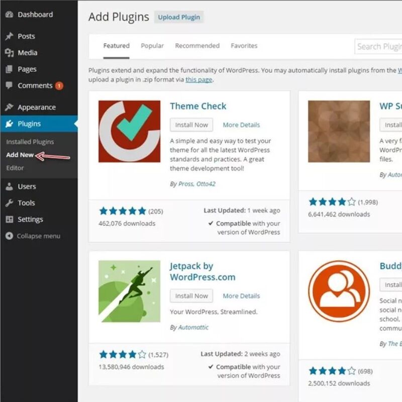 e. Cara Install Plugin Wordpress